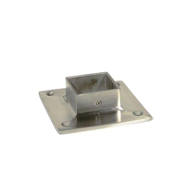 BASE FOR WOOD (INOX 340) D95X95/H30 FOR 40X40mm.