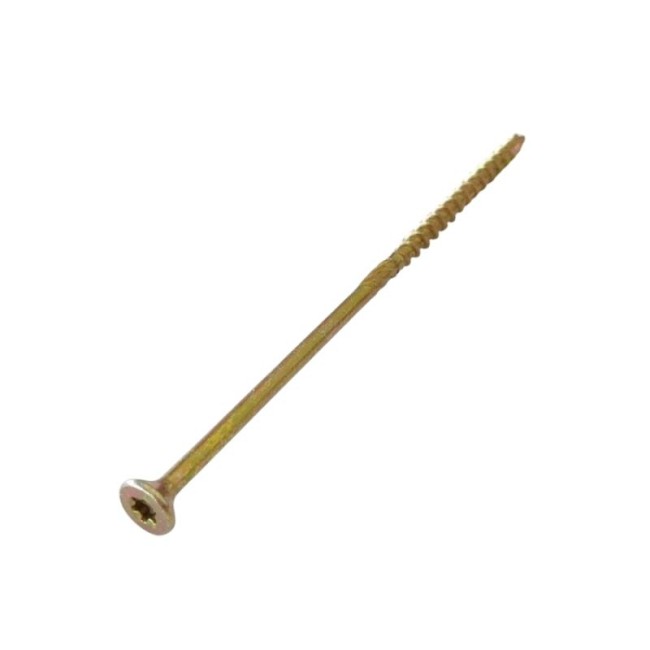 FLAT CSK HEAD 6 LOBE CHIPBOARD SCREW WITH REAMER T30 6X160