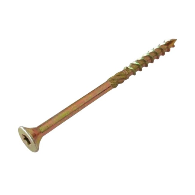 FLAT CSK HEAD 6 LOBE CHIPBOARD SCREW WITH REAMER T40 8Χ120