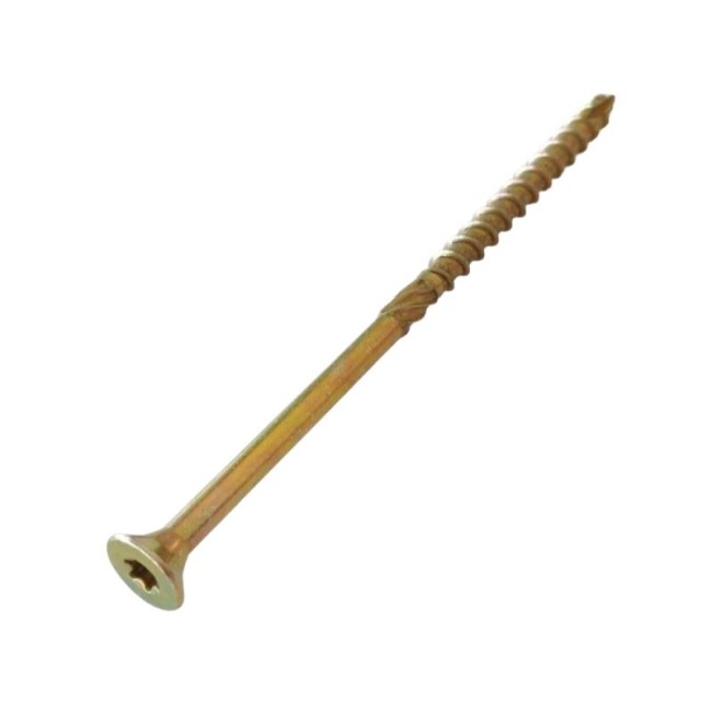 FLAT CSK HEAD 6 LOBE CHIPBOARD SCREW WITH REAMER T40 8Χ160