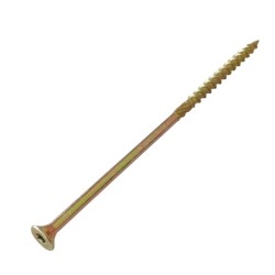 FLAT CSK HEAD 6 LOBE CHIPBOARD SCREW WITH REAMER T40 8Χ200 FLAT CSK HEAD 6 LOBE CHIPBOARD SCREW WITH REAMER T40 8Χ200