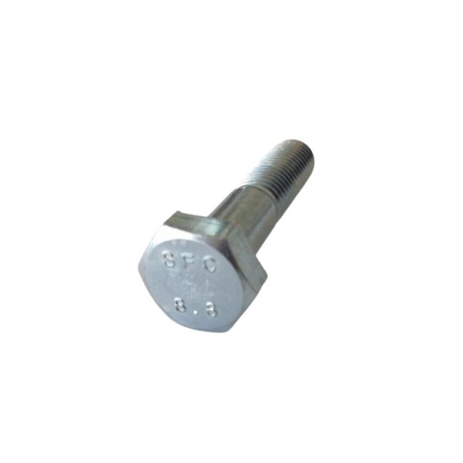 GALV. HEX. HEAD BOLTS (NO FULL THREAD) METRIC  DIN.931/8.8 M12X55 ΜΜ.