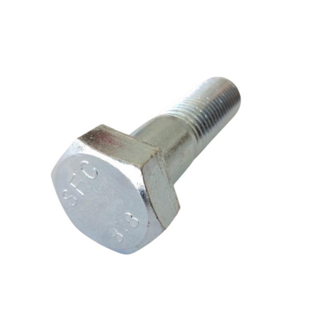 GALV. HEX. HEAD BOLTS (NO FULL THREAD) METRIC DIN.931/8.8 M24X90 ΜΜ.