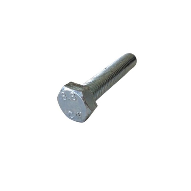 GALV. HEX. HEAD BOLTS (FULL THREAD) METRIC DIN.933/8.8 M12X70 ΜΜ.