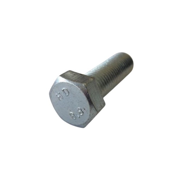 GALV. HEX. HEAD BOLTS (FULL THREAD) METRIC DIN.933/8.8 M16X50 ΜΜ.