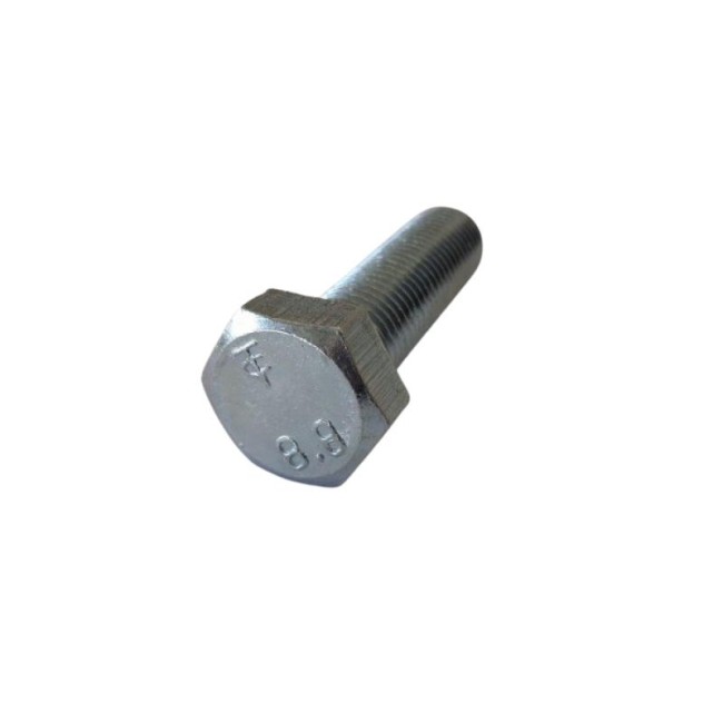 GALV. HEX. HEAD BOLTS (FULL THREAD) METRIC DIN.933/8.8 M16X55 ΜΜ.