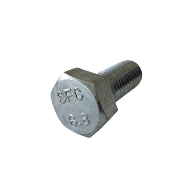 GALV. HEX. HEAD BOLTS (FULL THREAD) METRIC DIN.933/8.8 M18X45 ΜΜ.