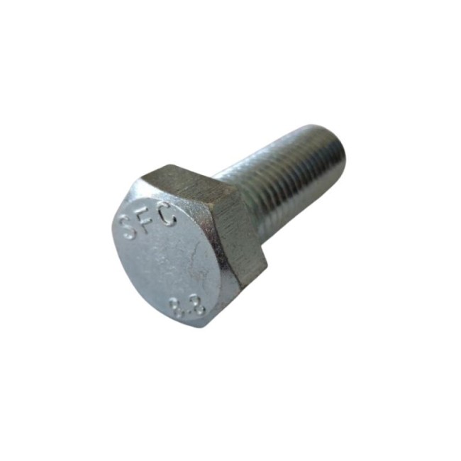 GALV. HEX. HEAD BOLTS (FULL THREAD) METRIC DIN.933/8.8 M18X55 ΜΜ.