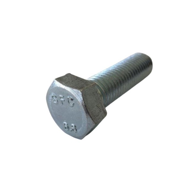 GALV. HEX. HEAD BOLTS (FULL THREAD) METRIC DIN.933/8.8 M18X65 ΜΜ.