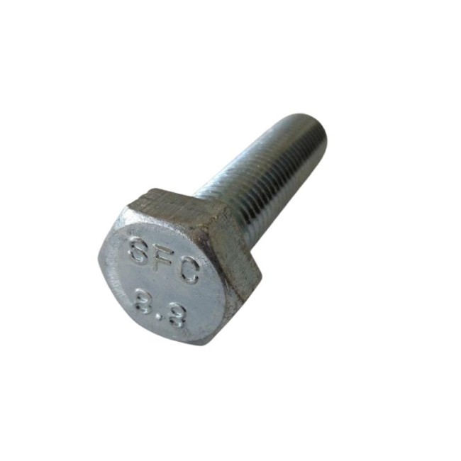 GALV. HEX. HEAD BOLTS (FULL THREAD) METRIC DIN.933/8.8 M18X75 ΜΜ.