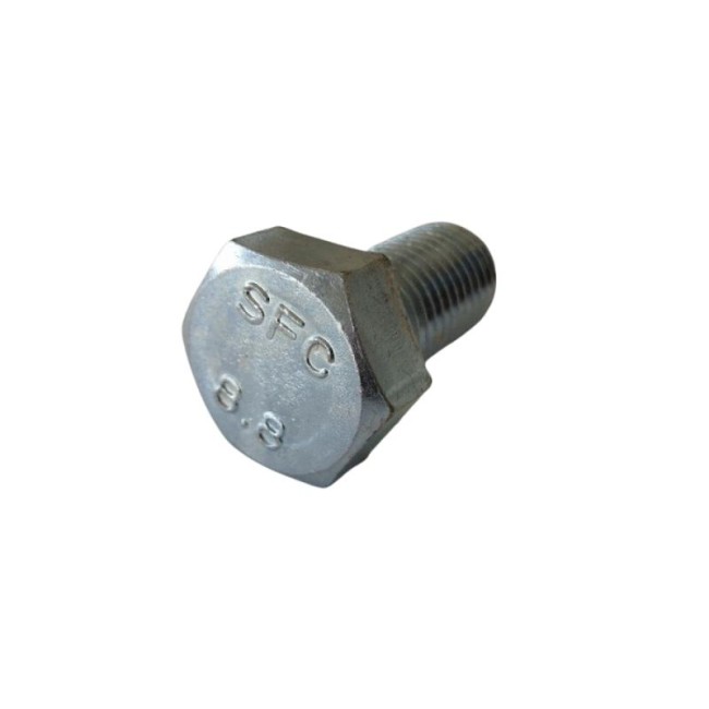 GALV. HEX. HEAD BOLTS (FULL THREAD) METRIC DIN.933/8.8 M20X40 ΜΜ.