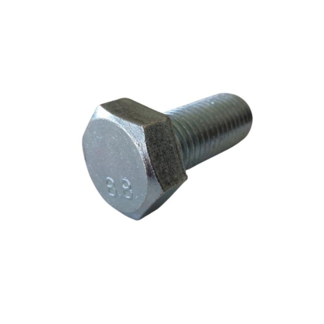 GALV. HEX. HEAD BOLTS (FULL THREAD) METRIC DIN.933/8.8 M20X45 ΜΜ.