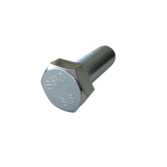 GALV. HEX. HEAD BOLTS (FULL THREAD) METRIC DIN.933/8.8 M20X60 ΜΜ.