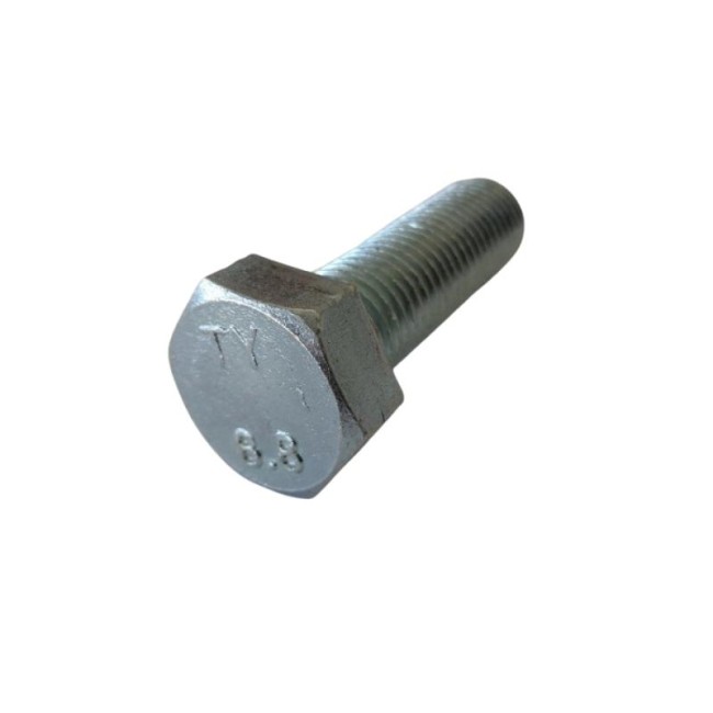 GALV. HEX. HEAD BOLTS (FULL THREAD) METRIC DIN.933/8.8 M20X65 ΜΜ.