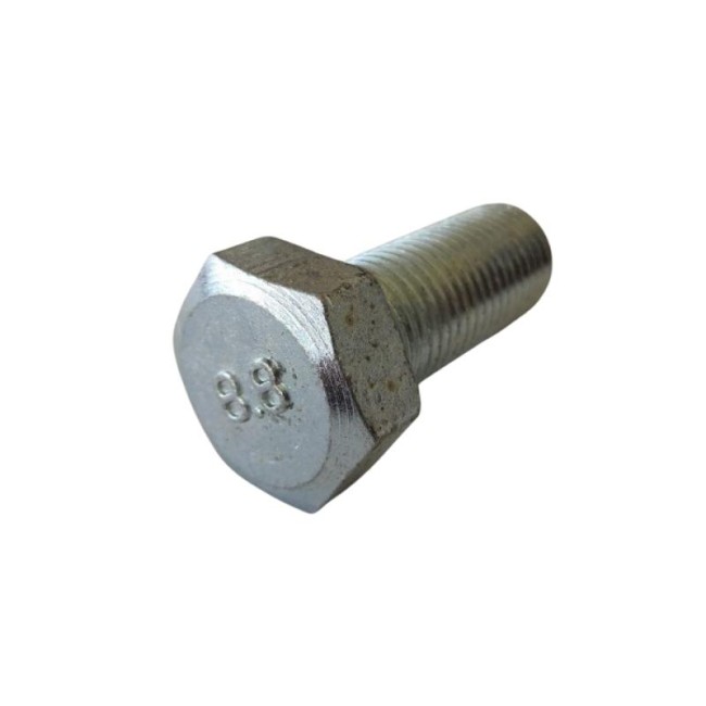 GALV. HEX. HEAD BOLTS (FULL THREAD) METRIC DIN.933/8.8 M22X55 ΜΜ.