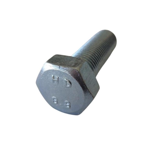 GALV. HEX. HEAD BOLTS (FULL THREAD) METRIC DIN.933/8.8 M22X75 ΜΜ.