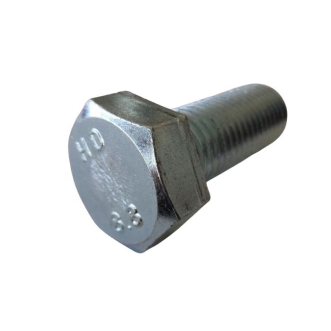 GALV. HEX. HEAD BOLTS (FULL THREAD) METRIC DIN.933/8.8 M24X60 ΜΜ.