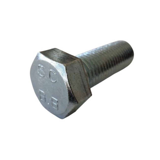 GALV. HEX. HEAD BOLTS (FULL THREAD) METRIC DIN.933/8.8 M24X70 ΜΜ.