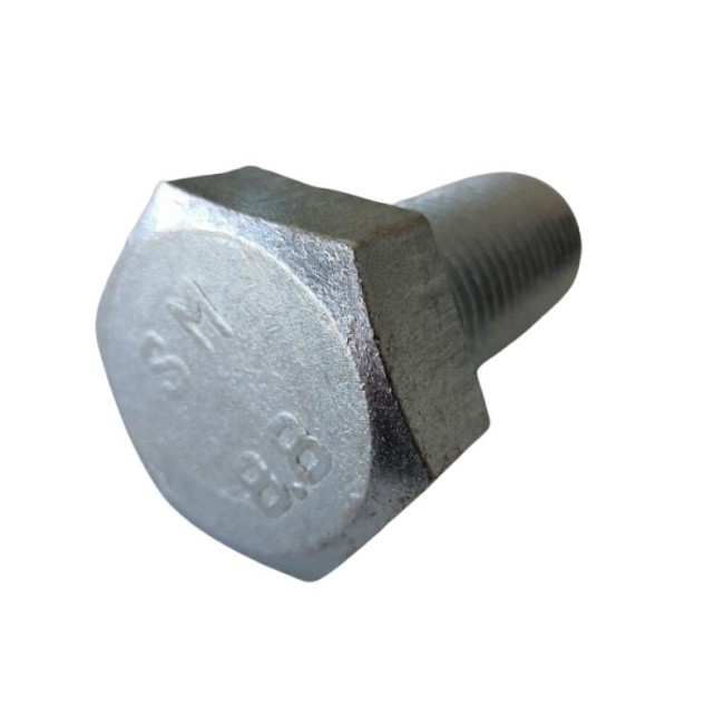 GALV. HEX. HEAD BOLTS (FULL THREAD) METRIC DIN.933/8.8 M27X60 ΜΜ.