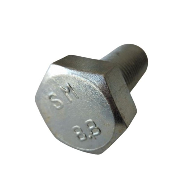 GALV. HEX. HEAD BOLTS (FULL THREAD) METRIC DIN.933/8.8 M27X65 ΜΜ.