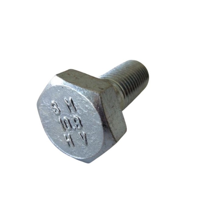 STEEL HEXAGON BOLTS HIGH TENSILE DIN.6914 HB10.9 M20X50  MM