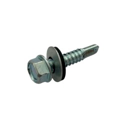 SELF DRILLING SCREWS H.W.H WITH WASHER EPDM 1/4X16 mm.(D.C 7) 6.3X30 ΜΜ. SELF DRILLING SCREWS H.W.H WITH WASHER EPDM 1/4X16 mm.(D.C 7) 6.3X30 ΜΜ.