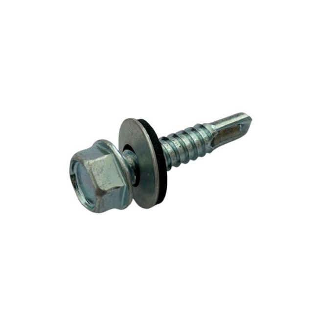 SELF DRILLING SCREWS H.W.H WITH WASHER EPDM 1/4X16 mm.(D.C 7) 6.3X30 ΜΜ.