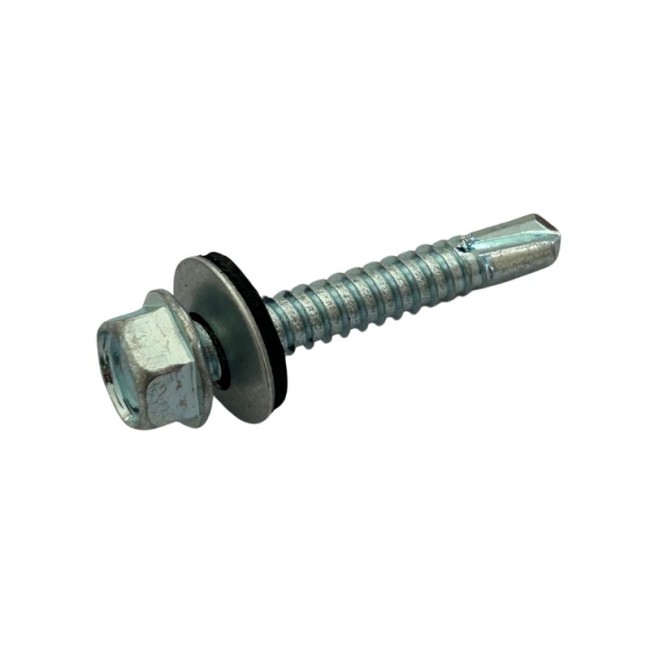 SELF DRILLING SCREWS H.W.H WITH WASHER EPDM 1/4X16 mm.(D.C 7) 6.3X40 ΜΜ.