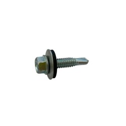 SELF DRILLING SCREWS H.W.H WITH WASHER EPDM 1/4X16 mm.(D.C 8) 5.5X25 ΜΜ. SELF DRILLING SCREWS H.W.H WITH WASHER EPDM 1/4X16 mm.(D.C 8) 5.5X25 ΜΜ.