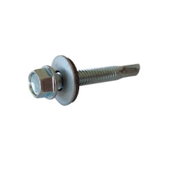 SELF DRILLING SCREWS H.W.H WITH WASHER EPDM 1/4X16 mm.(D.C 8) 5.5X40 ΜΜ. SELF DRILLING SCREWS H.W.H WITH WASHER EPDM 1/4X16 mm.(D.C 8) 5.5X40 ΜΜ.