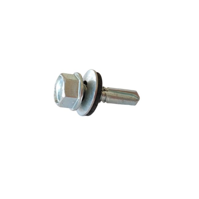 SELF DRILLING SCREWS H.W.H WITH WASHER EPDM 1/4X16 mm.(D.C 10) 6.3X25 ΜΜ.