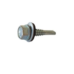 SELF DRILLING SCREWS H.W.H WITH WASHER EPDM 1/4X16 mm.(D.C 10) 6.3X30 ΜΜ. SELF DRILLING SCREWS H.W.H WITH WASHER EPDM 1/4X16 mm.(D.C 10) 6.3X30 ΜΜ.