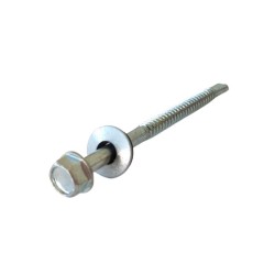 SELF DRILLING SCREWS H.W.H WITH WASHER EPDM 1/4X16 mm.(D.C 10) 6.3X90 ΜΜ. SELF DRILLING SCREWS H.W.H WITH WASHER EPDM 1/4X16 mm.(D.C 10) 6.3X90 ΜΜ.