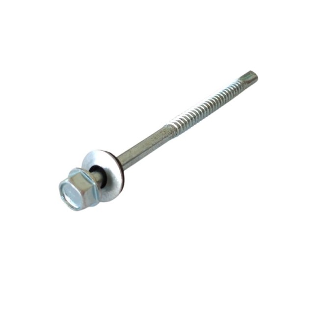 SELF DRILLING SCREWS H.W.H WITH WASHER EPDM 1/4X16 mm.(D.C 10) 6.3X100 ΜΜ.