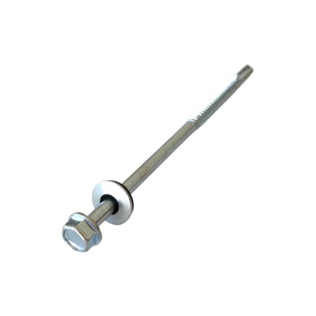 SELF DRILLING SCREWS H.W.H WITH WASHER EPDM 1/4X16 mm.(D.C 10) 6.3X130 ΜΜ.