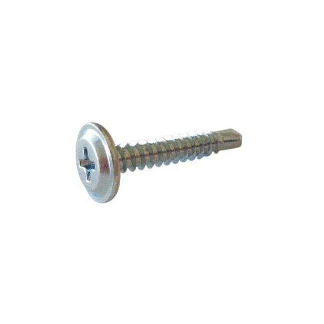 SELF DRILLING SCREW PLILLIPS WAFER HEAD GALV. NORMAL DRILL POINT PH2 (D.C 4) 4.3X25 MM.