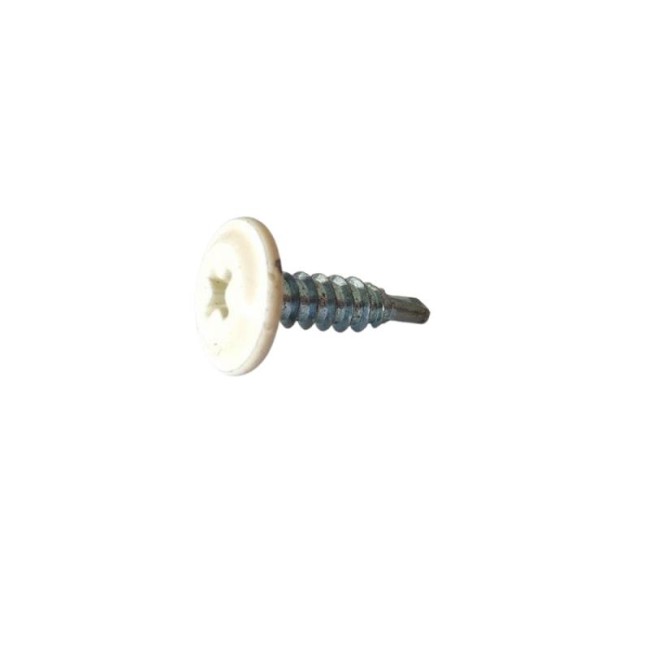 SELF DRILLING SCREW PLILLIPS WAFER HEAD CREAM (R.1015) THIN DRILL POINT PH2 (D.C 1.5) 4.2X16 MM.