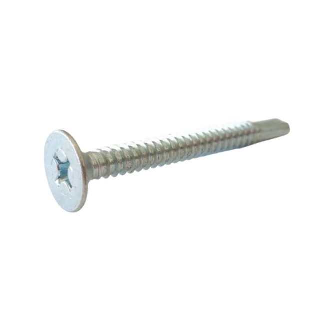 SELF DRILL. SCREW PHILLIPS WAFER HEAD WITH LARGE WASHER N.D.P Z/P PH3 (D.C 10) 6.3X60 MM.