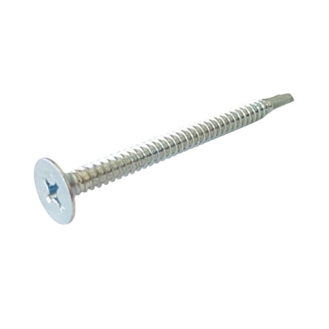 SELF DRILL. SCREW PHILLIPS WAFER HEAD WITH LARGE WASHER N.D.P Z/P PH3 (D.C 10) 6.3X80 MM.