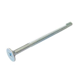 SELF DRILL. SCREW PHILLIPS WAFER HEAD WITH LARGE WASHER N.D.P Z/P PH3 (D.C 10) 6.3X100 MM. SELF DRILL. SCREW PHILLIPS WAFER HEAD WITH LARGE WASHER N.D.P Z/P PH3 (D.C 10) 6.3X100 MM.