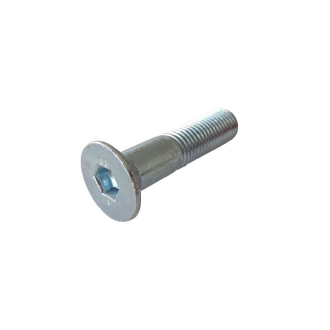 GALVANIZED HEXAGON SOCKET COUNTERSUNK HEAD SCREW DIN.7991/8.8 M16X70 MM.