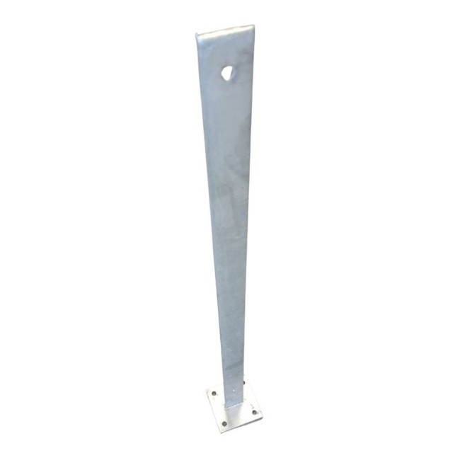 EXTRA H.D.G POST WITH WELDED FLANGE BASE MIDDLE 1010