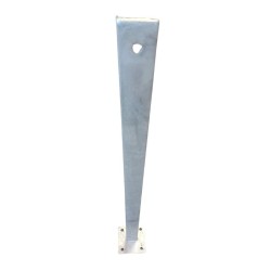 EXTRA H.D.G POST WITH WELDED FLANGE BASE MIDDLE 1010