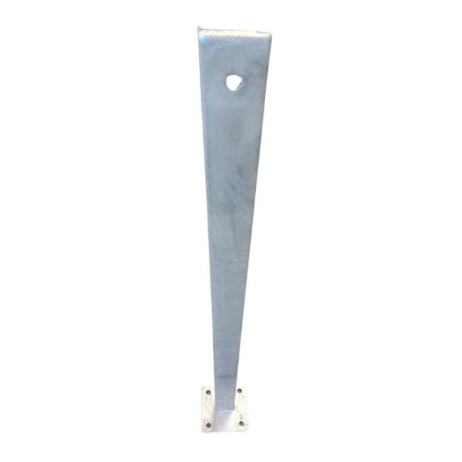 EXTRA H.D.G POST WITH WELDED FLANGE BASE MIDDLE 1010