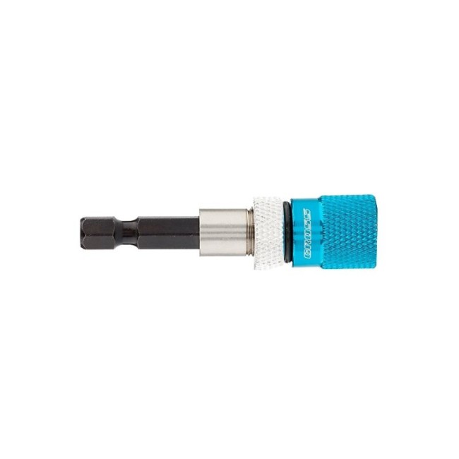 BIT ADAPTER WITH SCREW STOPPER AND DOUBLE MAGNET 1/4