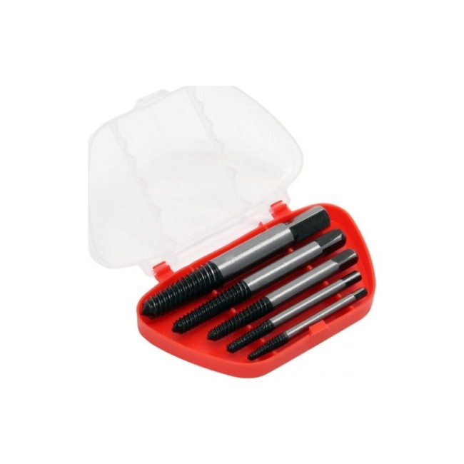 SCREW EXTRACTOR SET IN PLASTIC CASE 5 PCS M3-M18