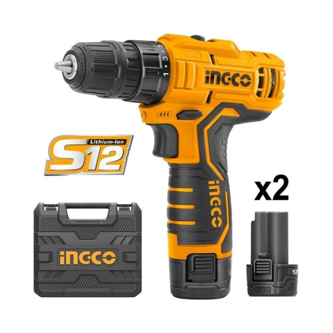 DRILL SCREWDRIVER 12 V + 2 BATTERY S12