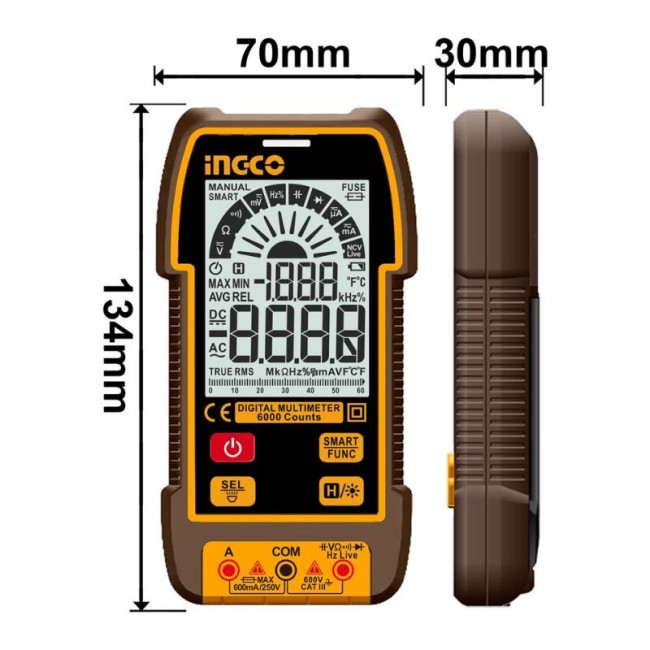 ΠΟΛΥΜΕΤΡΟ ΨΗΦΙΑΚΟ 600V AC/DC