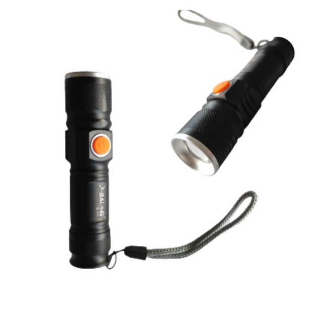 MINI ZOOM USB RECHARGEABLE FLASHLIGHT