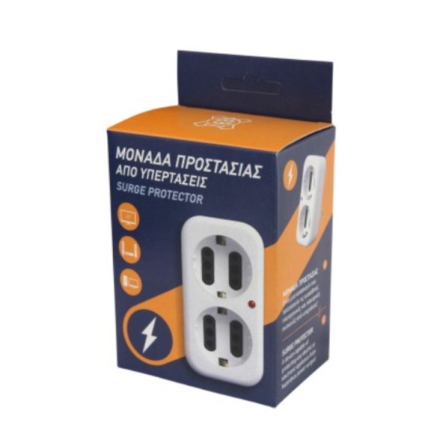 SURGE PROTECTION DEVICE WITH LAMP 2WAY SOCKET OR 4 EURO SOCKET